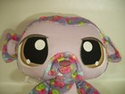 Littlest Pet Shop Lps Happiest Monkey Plush Stuffed Toy 2008 Hasbro Purple
