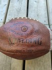 Vintage Spalding J5v Leather Football Official Cfl Game Ball Canada 1970s