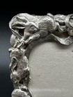 Vintage Arthur Court Bunny Rabbit  pewter Picture Frame 1995 Square Cottage Core