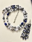 Carolyn Pollack Sterling Silver And Multi Gemstone Necklace And Tassel Enhancer 