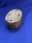 Antique Vintage Native American Indian Washoe Coiled Woven Lidded Oval Basket
