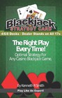 Blackjack Basic Strategy Chart  4 6 8 Decks  Dealer Stands On All 17s   