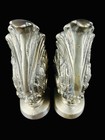 Vintage Brass Art Deco Bookends Hollywood Regency Leaf Fan Shell Sculptural