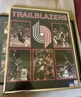 Jerome Kersey And Buck Williams Framed Autographed Portland Trailblazers Poster
