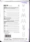 8116 Uncut Mccalls Sewing Pattern Misses Fitted Top Blouse Hem Variations Oop