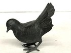Pigeno Bird Couple Small Bronze Statue Japan Antique Old Metal Figurine Figure