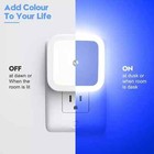 6pc Plug-in Led Night Lights Lamp Dusk To Dawn Sensor Hallway Kitchen Bathroom