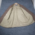 Vtg Pendleton 100 virgin Wool Coat Jacket Mens Brown Tweed Woven Hand Made Usa