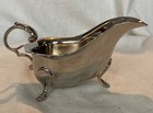 Small Antique Silver Plated Sauce Boat By Edward John Haseler C 1920   s