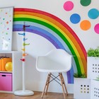 Rainbow Wall Decals - Large Watercolor Rainbow Wall Decor Stickers For Kids     