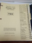 Original Trans World Airlines Twa Boeing 707 Flight Handbook Manual 1980 Jrrc