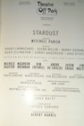 Stardust - Program - Theatre Off Park  1986 Off-broadway
