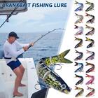 Fishing Lures 8-segments Fish Bass Minnow Swimbait Tackle  Hook Lure Crank Baits