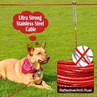 100ft 15ft Red Outdoor Dog Run Yard Fence Enclosure Exercise Pen Kennel