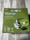 Drummond Electric Water Transfer Pump 1 10 Hp 320 Gph 3 4in Mpn 63317