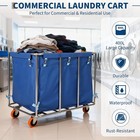 Commercial Laundry Cart With Wheels 400l Industrial Rolling Laundry Basket