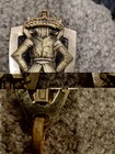 Antique 1900s Masonic Knights Templar Chain Sword Belt Hanger - Freemasons
