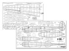 Lockheed P-38l Lightning 94  Wingspan Rc Model Airplane Plans Printed Full Size
