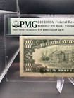 1988-a  10 Dollars Bill Federal Reserve Note Ink Smear Error Graded 35