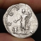 Emperor Hadrian Denarius 124ad Ancient Roman Empire Silver Coin Genius Rome