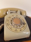     vintage Western Electric 500 Rotary Desk Telephone Bell System Light Green 