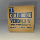 Vintage Coca-cola Paper Cups Wax Dixie Vending 7oz Coke Diamond 93 Unused Cups