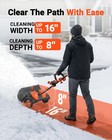 Voltask Cordless Snow Shovel With Wheels  48v   16-inch   Brushless Snow Blower