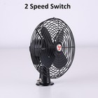 12v 8  Heavy Duty Metal Dash Fan - 2 Speed Rv Cooling Fan For Trucks  Marine 