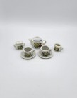 Vintage 1972 Childs Toy China Tea Set  Made In Japan Yellow Flowers