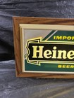 Vintage Heineken Imported Beer Light Up Sign Bar Man Cave Decor Tested Works