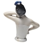 Antique German Porcelain Pin Cushion Half Doll