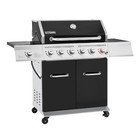 Royal Gourmet 6-burner Propane Gas Grill In Black Outdoor Backyard Bbq Party