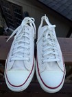 Vtg 80s Chuck Taylor All Star Low Top Converse White Cream Made In Usa Men s 11