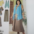 Simplicity 2195 Khaliah Blouse Pants Skirt Vest Sewing Pattern Size 10-18 Uncut 