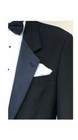 Men s Black Tuxedo Coat Pants Shirt Vest Tie Complete Wedding Masonic Tux