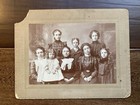 Antique Family Photo The Branch Cousins Young Women In Spectacles Glasses