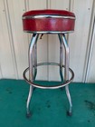 Vintage Cosco Kitchen Bar Stool Chair Mid Century Red