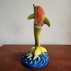 Fun 2003 Dolphins Around Town  Beach Statue 8    Mermaid  Handpainted