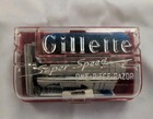 Vintage 1940 s Gillette Super Speed Tto Double Edge Safety Razor Set  Great Cond