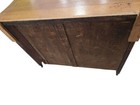 Tall Antique Circa 1900 Solid Oak Carved Wood Dresser And Swing Mirror Set