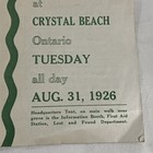 Antique 1926 Program Second Annual Outing Of The Y m c a  Rare