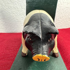 Heavy Cast Iron Pig Figurine Hog Statue Door Stop Farmhouse Garden Free Shipping