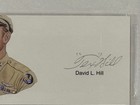 Brig Gen David Tex Hill Signed Goe Cut Wwii Pilot Avg Usaaf Ace 18 25v Psa Coa