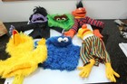 Vintage Sesame Street Puppets Lot Of 6 1970 s Big Bird Cookie Monster The Count
