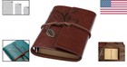 Leather Journal Notebook  Pocket Notepad For Travel Daily  Scrapbook Gifts Fo   
