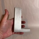 Vtg Art Deco Aluminum 3-d Advertising Sign Letter  l  Architectural Salvage 6   