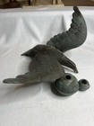 Vintage 1900   s Copper 24    Wing Span Eagle Weathervane Topper W 2 Copper Spheres