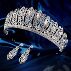 Bridal Crown Bridal Tiara Silver Wedding Tiara Swarovski Crystal Crown Tiara Bri