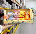 Disney Winnie The Pooh Eeyore Piglet Tigger Shoulder Pal Magnetic Plush Toy 4pcs