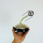 Vintage Soviet Sputnik 1 Rocket Space Desk Model Ussr 1957  missing Music Box 